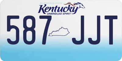 KY license plate 587JJT