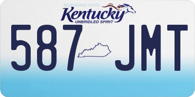 KY license plate 587JMT