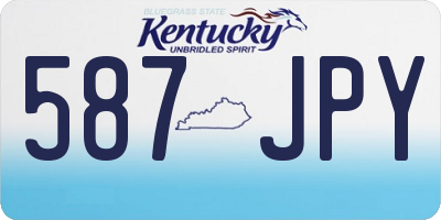KY license plate 587JPY
