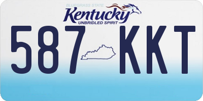 KY license plate 587KKT