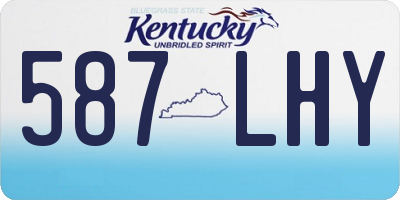 KY license plate 587LHY