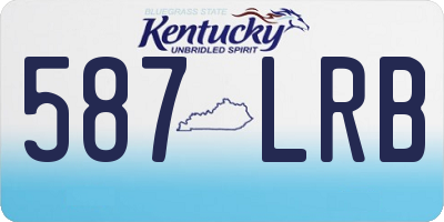 KY license plate 587LRB