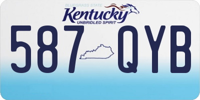 KY license plate 587QYB