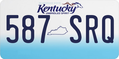 KY license plate 587SRQ