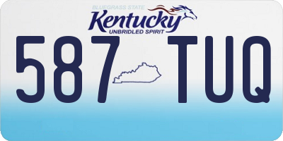 KY license plate 587TUQ
