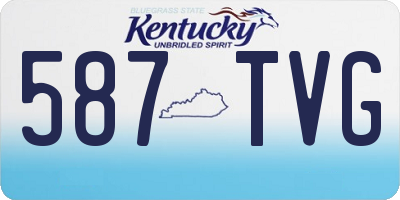 KY license plate 587TVG