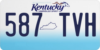KY license plate 587TVH