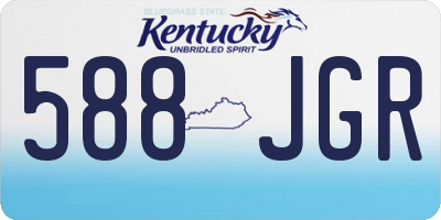 KY license plate 588JGR