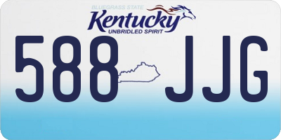 KY license plate 588JJG