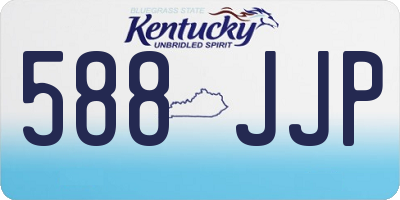 KY license plate 588JJP