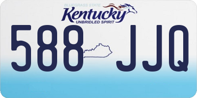 KY license plate 588JJQ