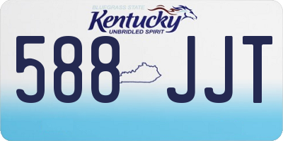KY license plate 588JJT
