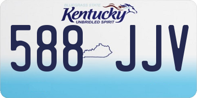 KY license plate 588JJV