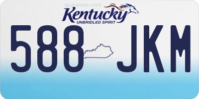 KY license plate 588JKM