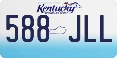 KY license plate 588JLL
