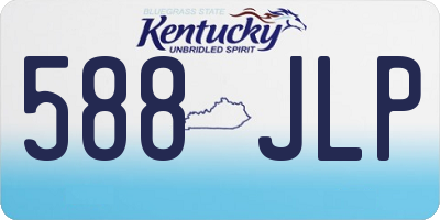 KY license plate 588JLP
