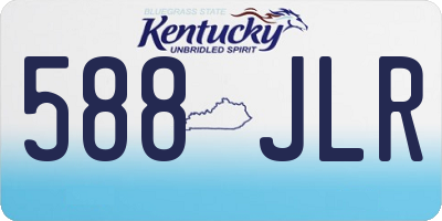 KY license plate 588JLR