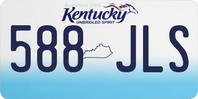 KY license plate 588JLS