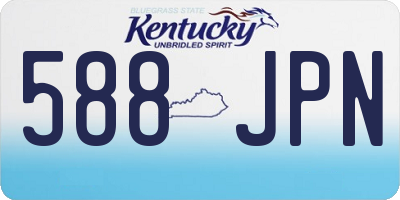 KY license plate 588JPN