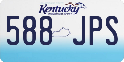 KY license plate 588JPS