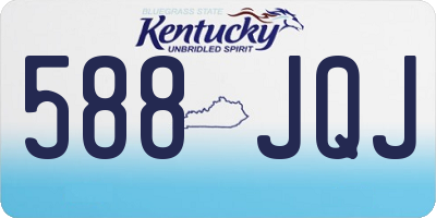 KY license plate 588JQJ