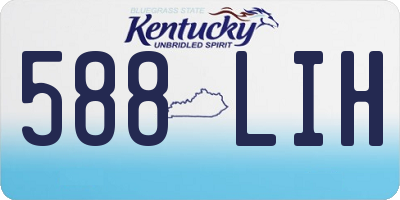 KY license plate 588LIH