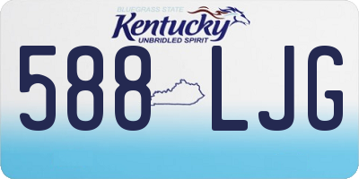 KY license plate 588LJG