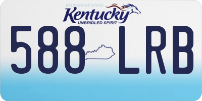 KY license plate 588LRB