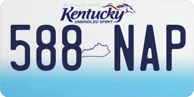 KY license plate 588NAP