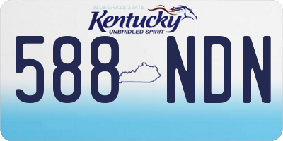 KY license plate 588NDN
