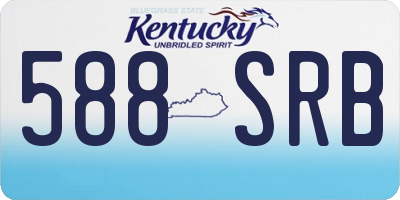 KY license plate 588SRB