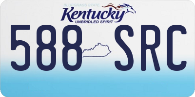 KY license plate 588SRC