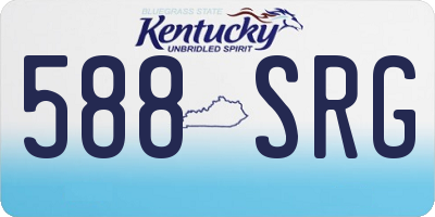 KY license plate 588SRG