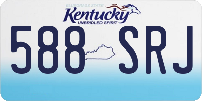 KY license plate 588SRJ