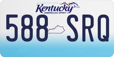 KY license plate 588SRQ