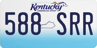 KY license plate 588SRR
