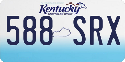 KY license plate 588SRX