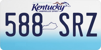 KY license plate 588SRZ