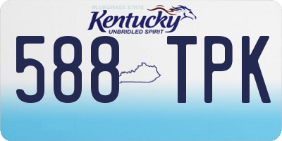 KY license plate 588TPK
