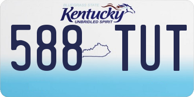 KY license plate 588TUT