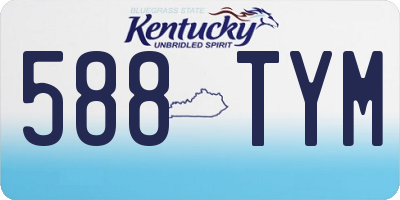 KY license plate 588TYM