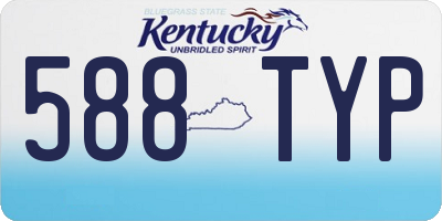 KY license plate 588TYP
