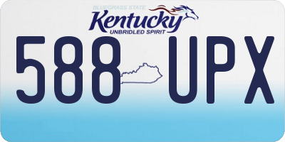 KY license plate 588UPX