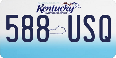 KY license plate 588USQ