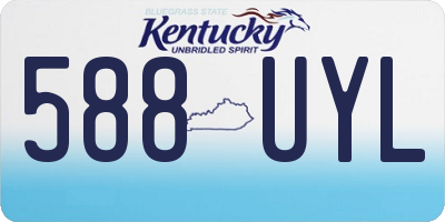 KY license plate 588UYL