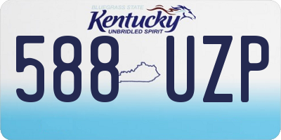 KY license plate 588UZP