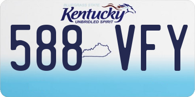KY license plate 588VFY