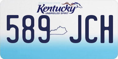 KY license plate 589JCH