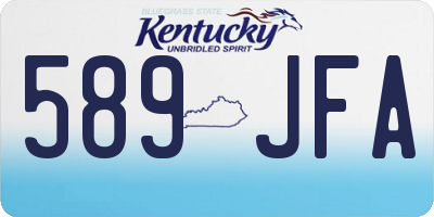 KY license plate 589JFA