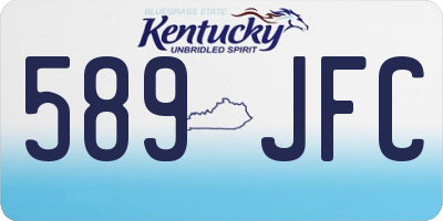 KY license plate 589JFC